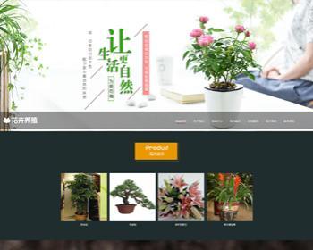 【正版受权】响应式自适应高端大气公司工厂企业产品展现绿植种植花卉类官网网站建设